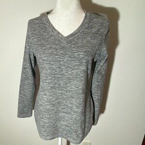 TEK Gear Gray V-Neck Pullover Size Medium